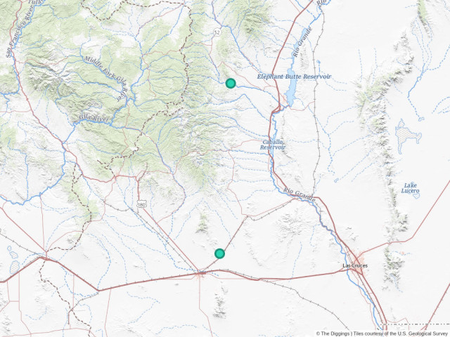 Cuchillo New Mexico Map Sierra Cuchillo Mine Near Hillsboro, New Mexico | The Diggings™