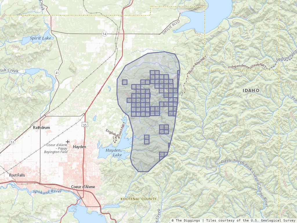 Hayden Lake Mining District Idaho The Diggings™ 4010