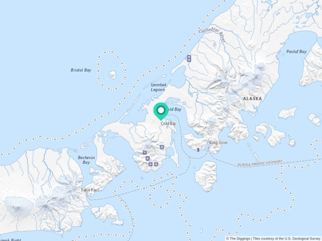 Cold Bay Alaska Map Cold Bay, Alaska Mines | The Diggings™