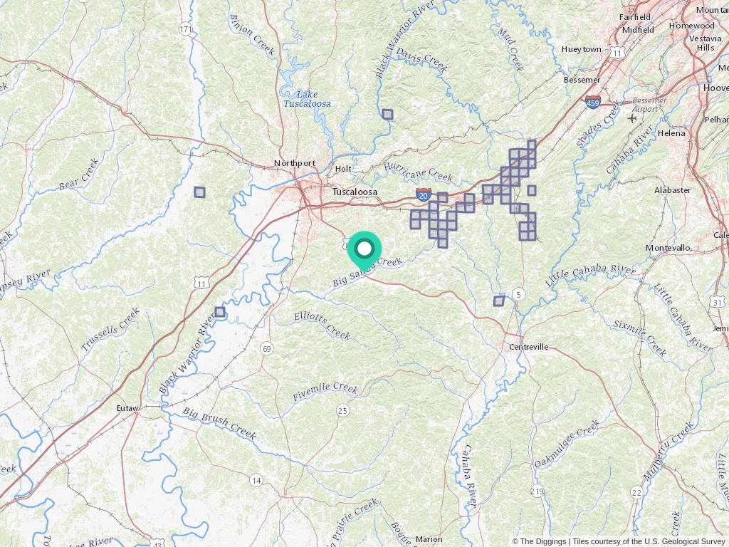 Duncanville, Alabama Mine Locations