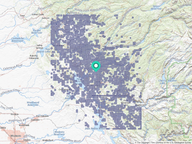 columbia california map