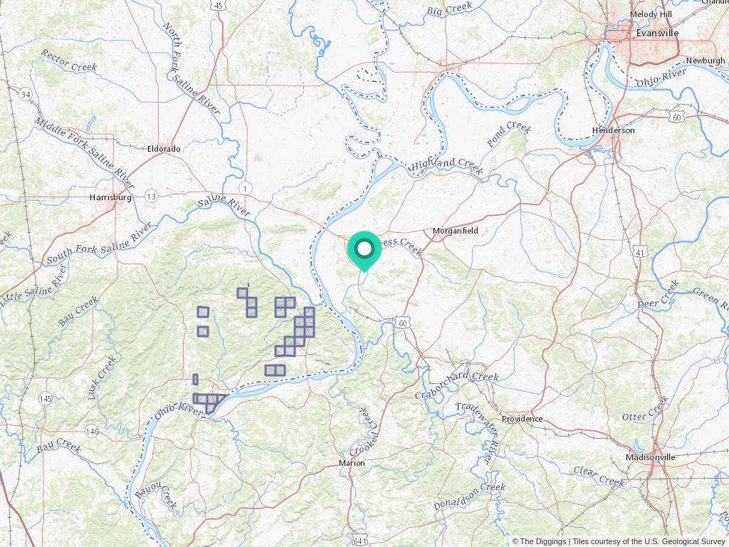 Henshaw, Kentucky Mine Locations