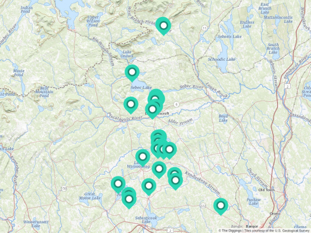 Dover Foxcroft Maine Map Dover-Foxcroft, Maine Mines | The Diggings™