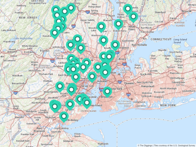 union city nj map