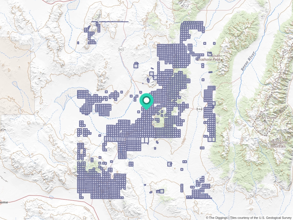 Gabbs, Nevada Mine Locations
