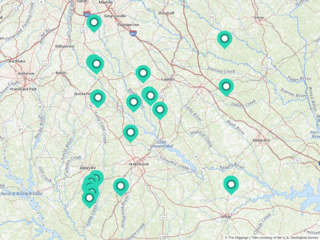 Waterloo South Carolina Map Waterloo, South Carolina Mines | The Diggings™