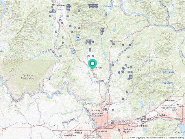 Deer Park Washington Map Deer Park, Washington Mining Claims And Mines | The Diggings™