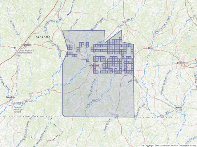 Covington County Al Gis Mining In Covington County, Alabama | The Diggings™