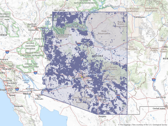 Usgs Gold Maps Arizona Mining In Arizona | The Diggings™