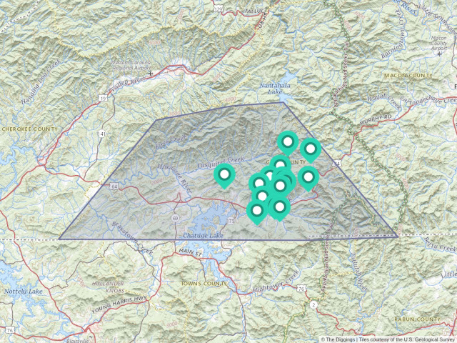 Clay County Nc Mapping Mining In Clay County, North Carolina | The Diggings™