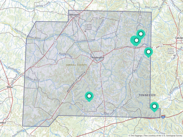 Carroll County Tennessee Map Mining In Carroll County, Tennessee | The Diggings™