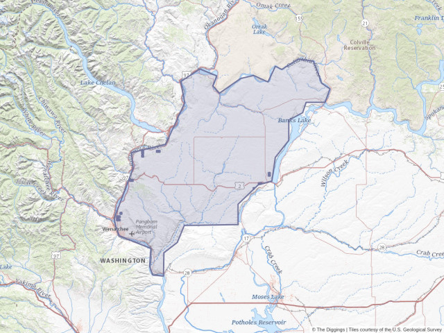 Douglas County Wa Map Mining In Douglas County, Washington | The Diggings™